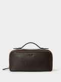 Osprey London The Jet Set brown leather washbag, UK version