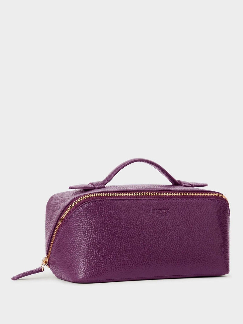 Osprey London Brown The Jet Set Leather Washbag