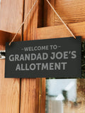 PMC personalised slate garden plaque ONE, British brand