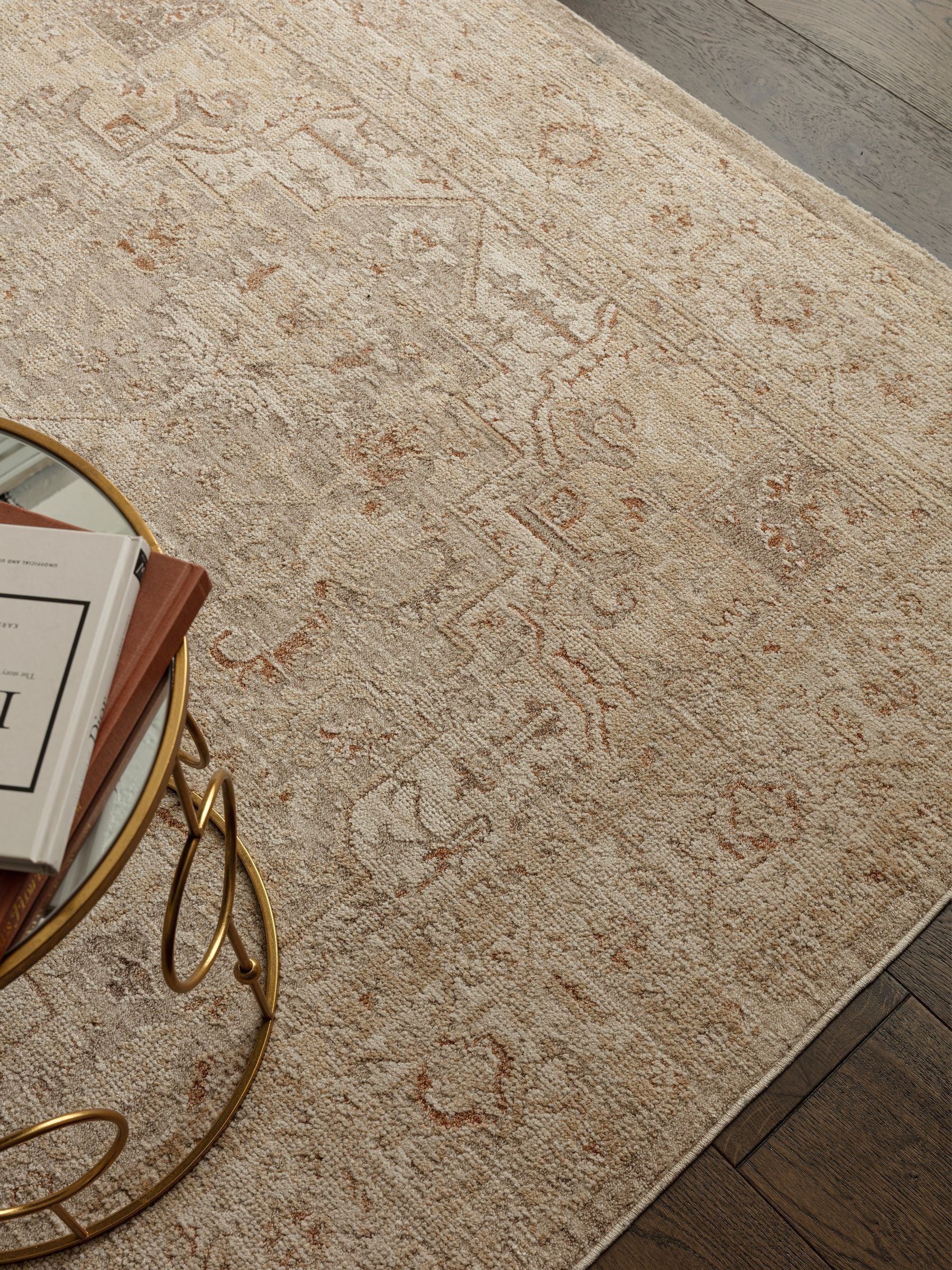 Asiatic Rugs beige polyester Heriz Serapi rug, UK version