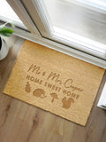 PMC personalised autumn doormat 60x40cm, imported from the UK