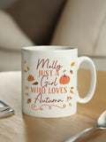 PMC personalised autumn mug 11oz - British product