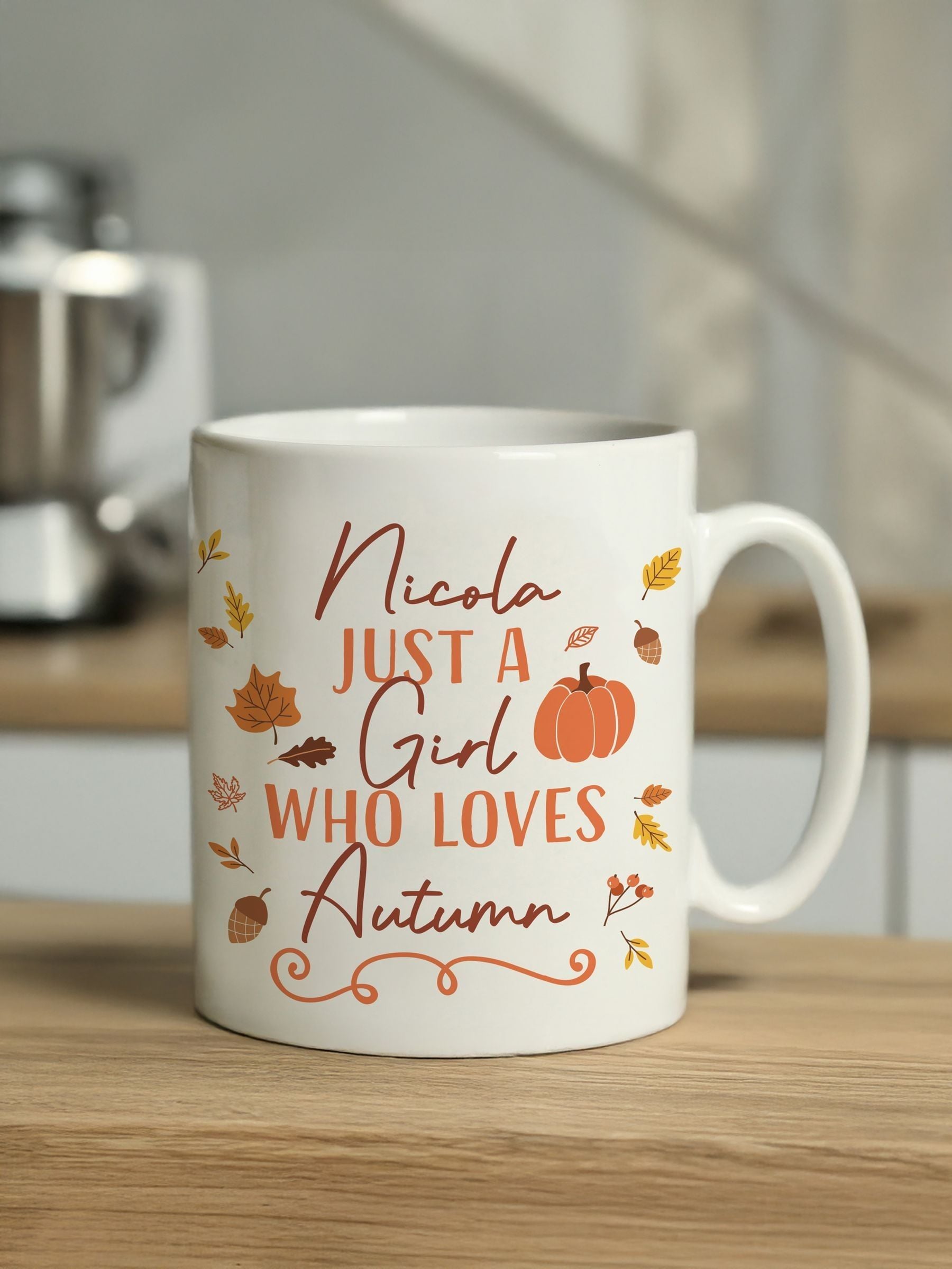 PMC personalised autumn mug 11oz - British product