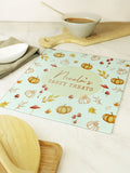 PMC personalised pumpkin glass chopping board, imported from the UK