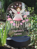 PMC Fairy Princess personalised solar light with ground stake, UK version