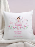 PMC personalised fairy princess cushion 38cm (British brand)