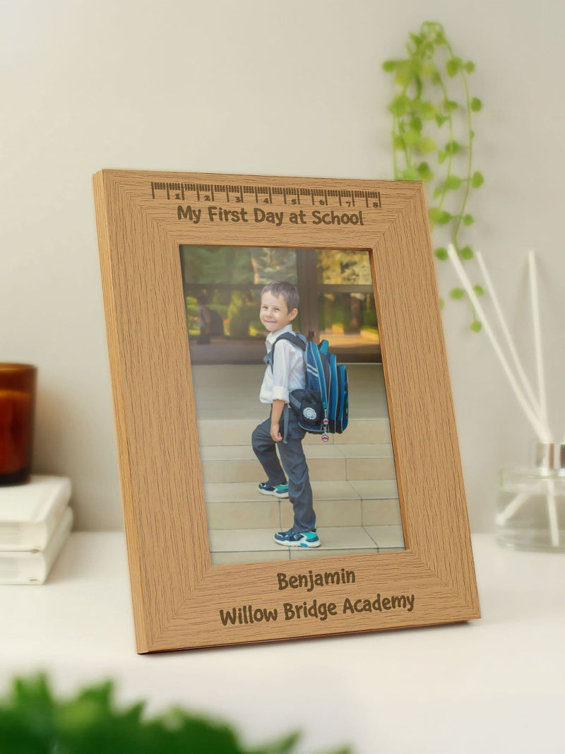 PMC personalised first day at school photo frame 6x4 UK version