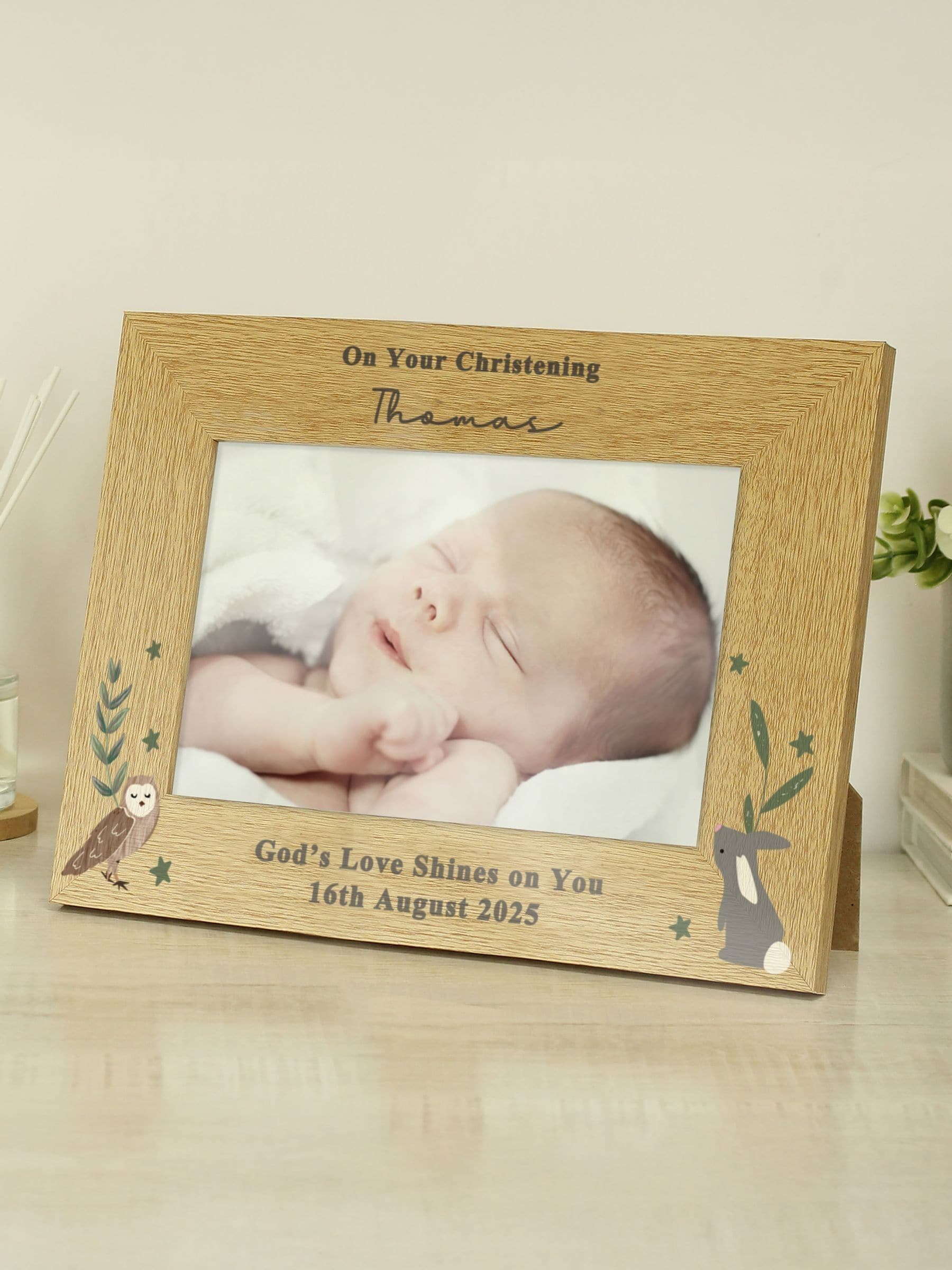 PMC Woodland Animals photo frame 6x4, imported from the UK
