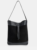 Whistles Sasha suede tote bag black - British product