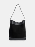 Whistles Sasha suede tote bag black - British product