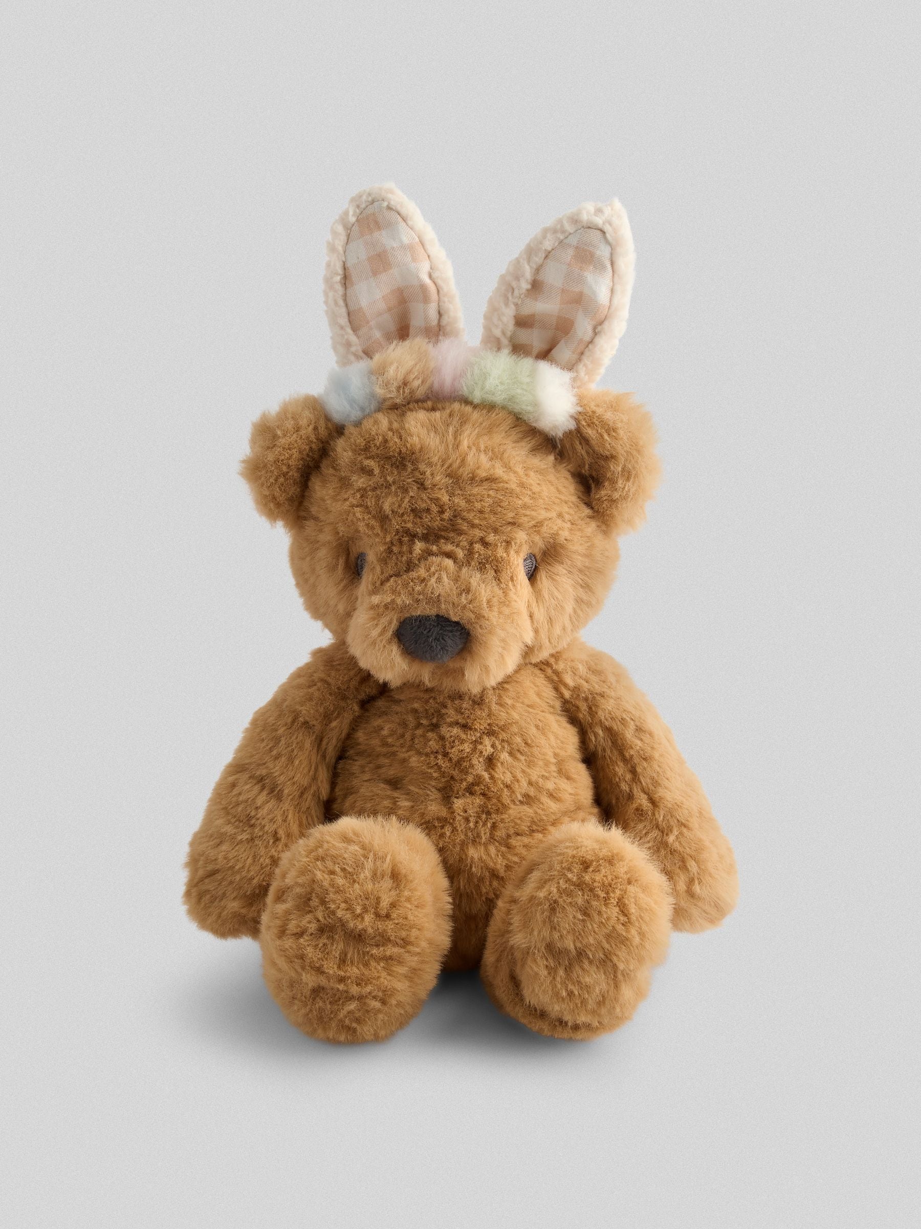JoJo Maman Bébé Barnaby Bear bunny ears soft toy small, imported from the UK
