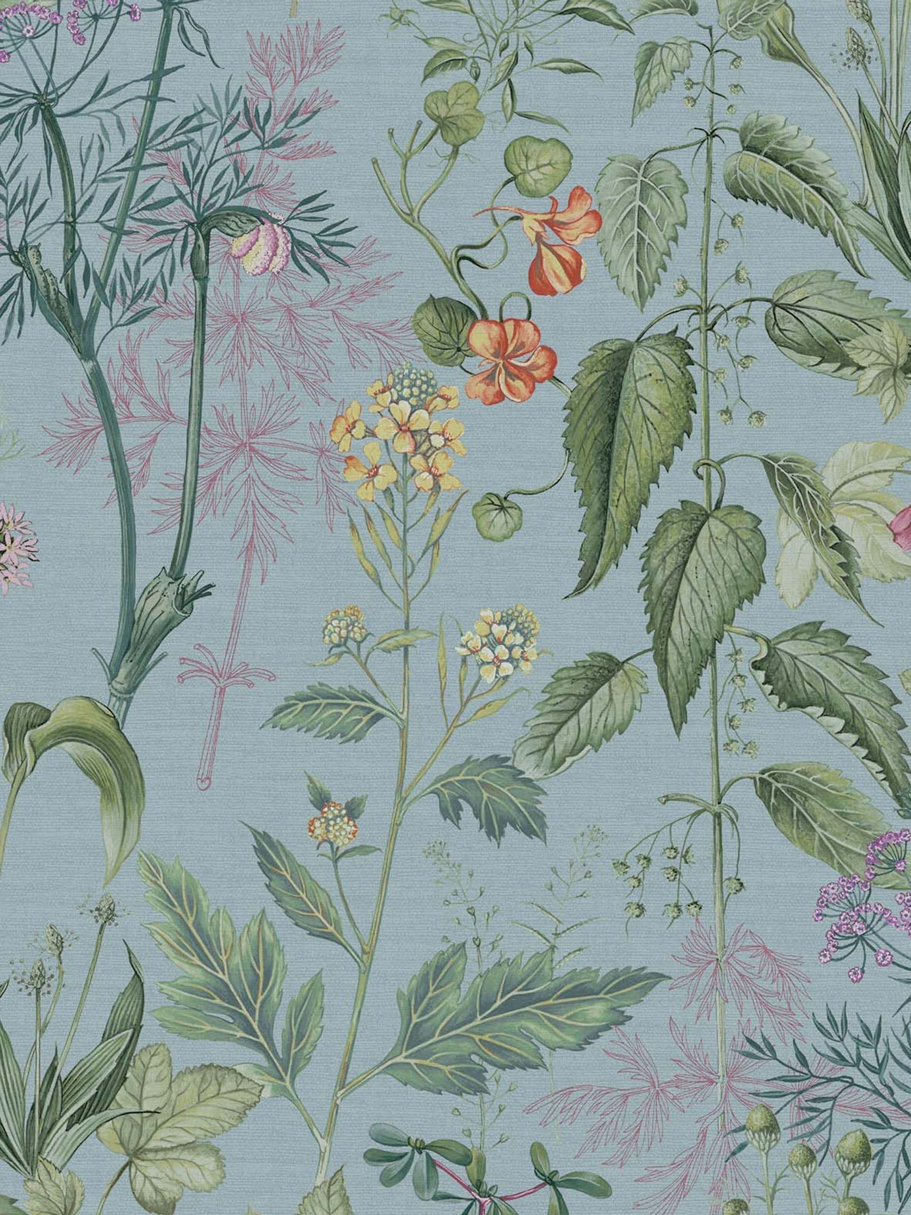 Graham & Brown Edulis A4 wallpaper sample with floral design (British brand)