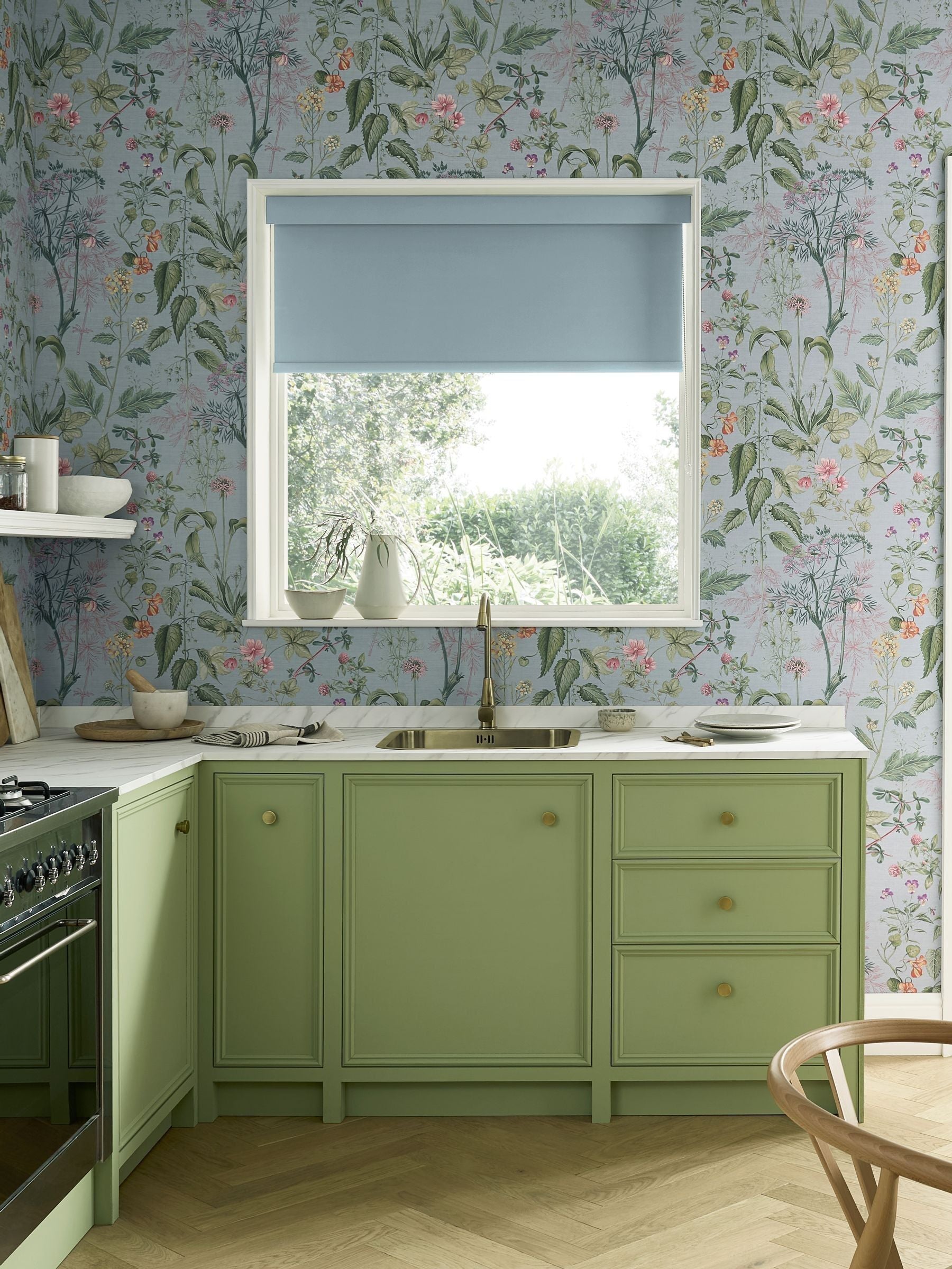 Graham & Brown Edulis A4 wallpaper sample with floral design (British brand)