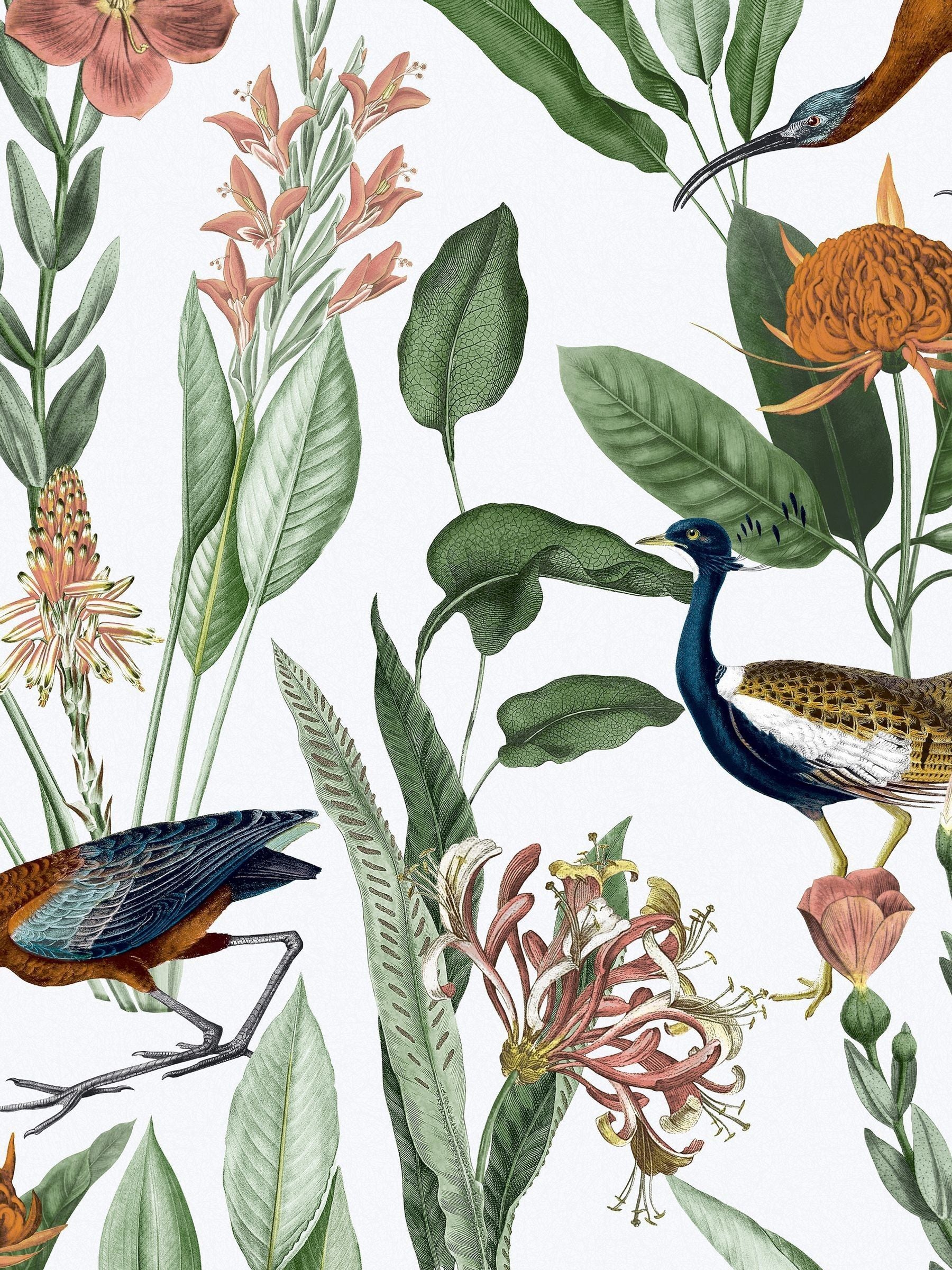 Graham & Brown Glasshouse navy wallpaper sample - British product