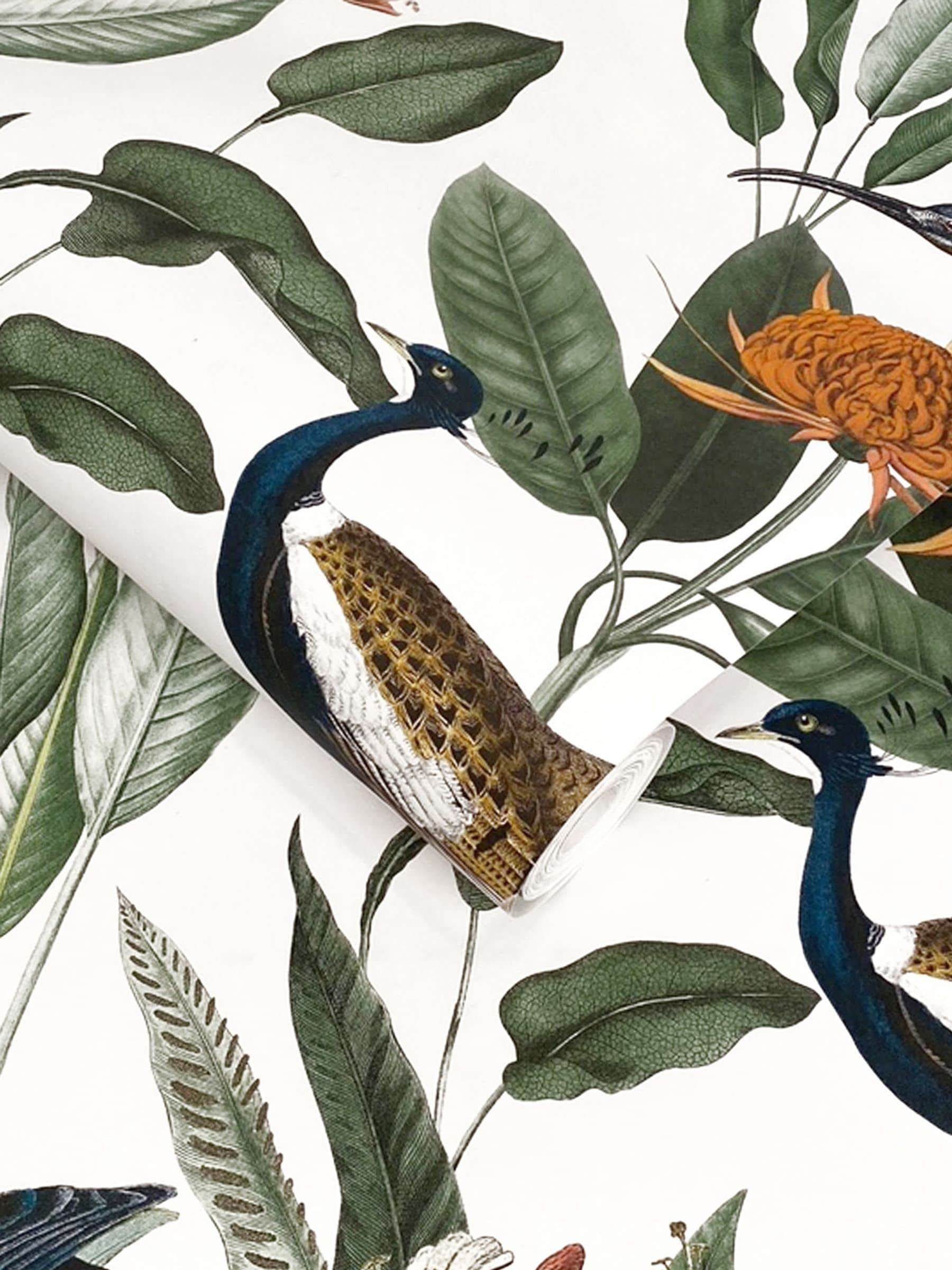 Graham & Brown Glasshouse navy wallpaper sample - British product