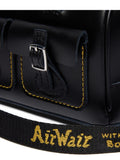 Dr. Martens black mini top handle bag in Kiev leather, imported from the UK