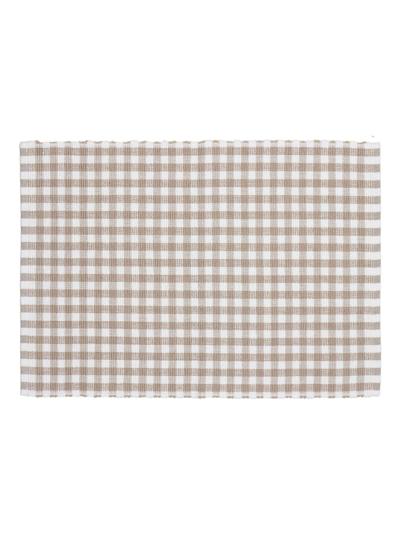 Yard natural barton check placemats set of 4 - British product