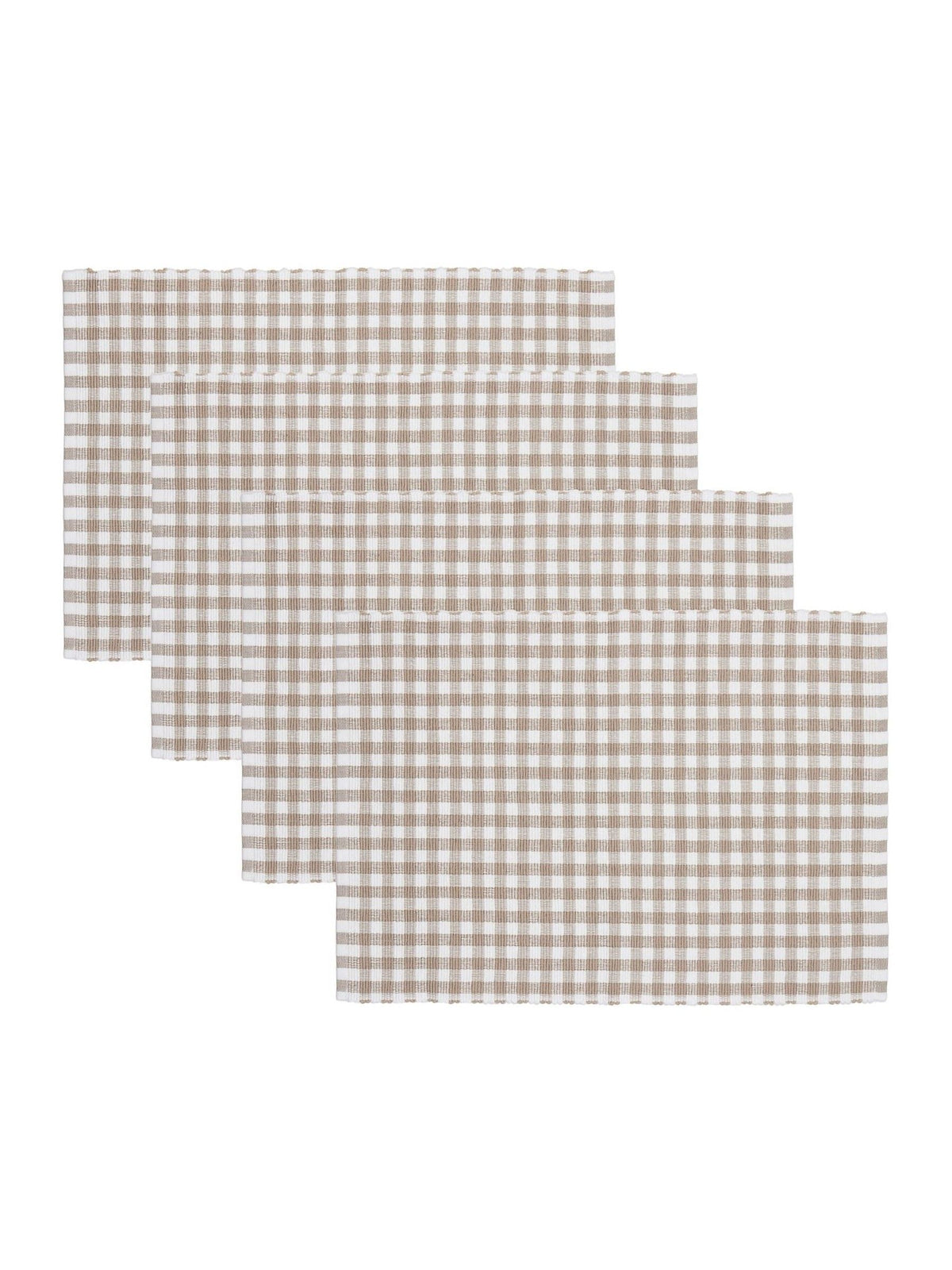 Yard natural barton check placemats set of 4 - British product