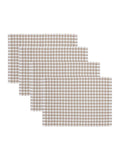 Yard natural barton check placemats set of 4 - British product