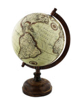 Widdop Brown Harvey Makin globe metal wooden base 27cm - British product