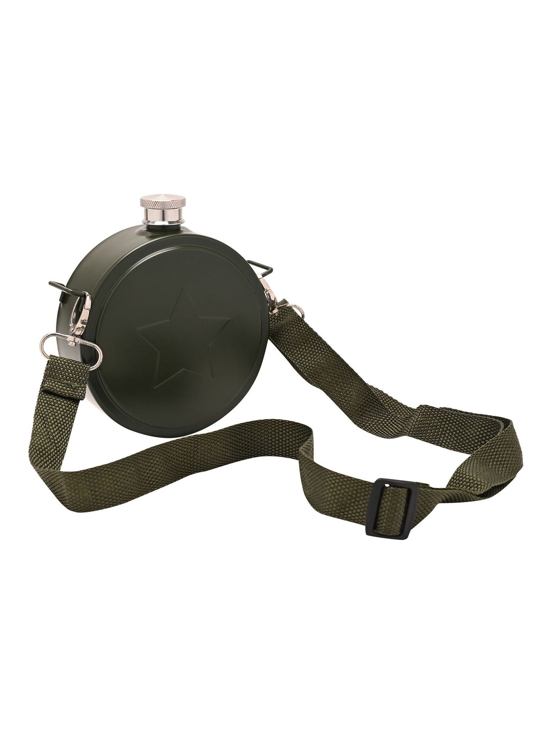 Widdop Green Harvey Makin Classic 20oz Retro Army Hip Flask