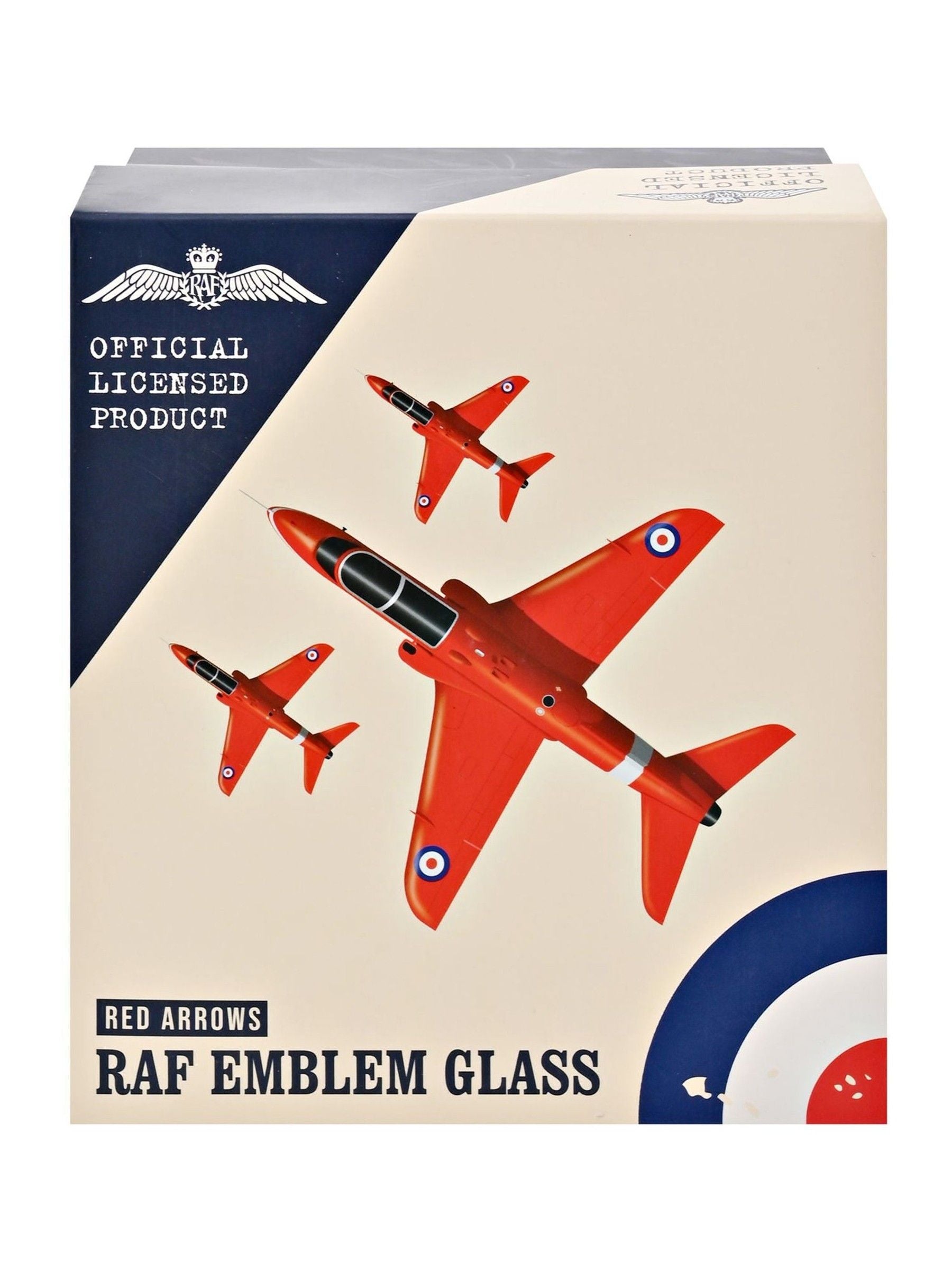 Widdop RAF Red Arrows whiskey tumbler, imported from the UK