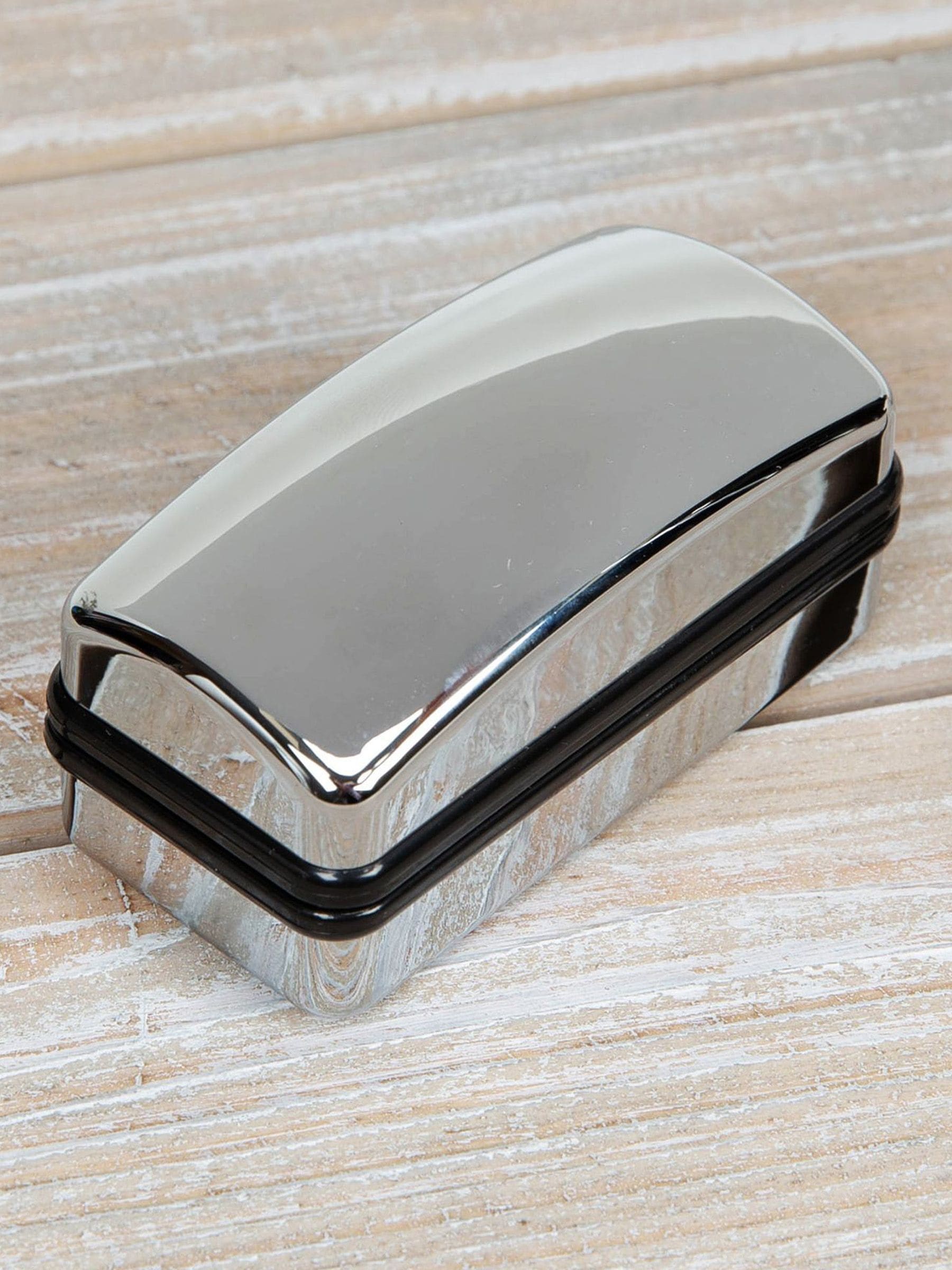 Widdop silver plain square cufflinks, imported from the UK