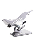 HARVEY MAKIN 6-inch metal Typhoon aircraft model, silver finish (British brand)