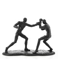 Harvey Makin Boxfigur schwarze Polyresin-Skulptur 20cm (Britische Marke)