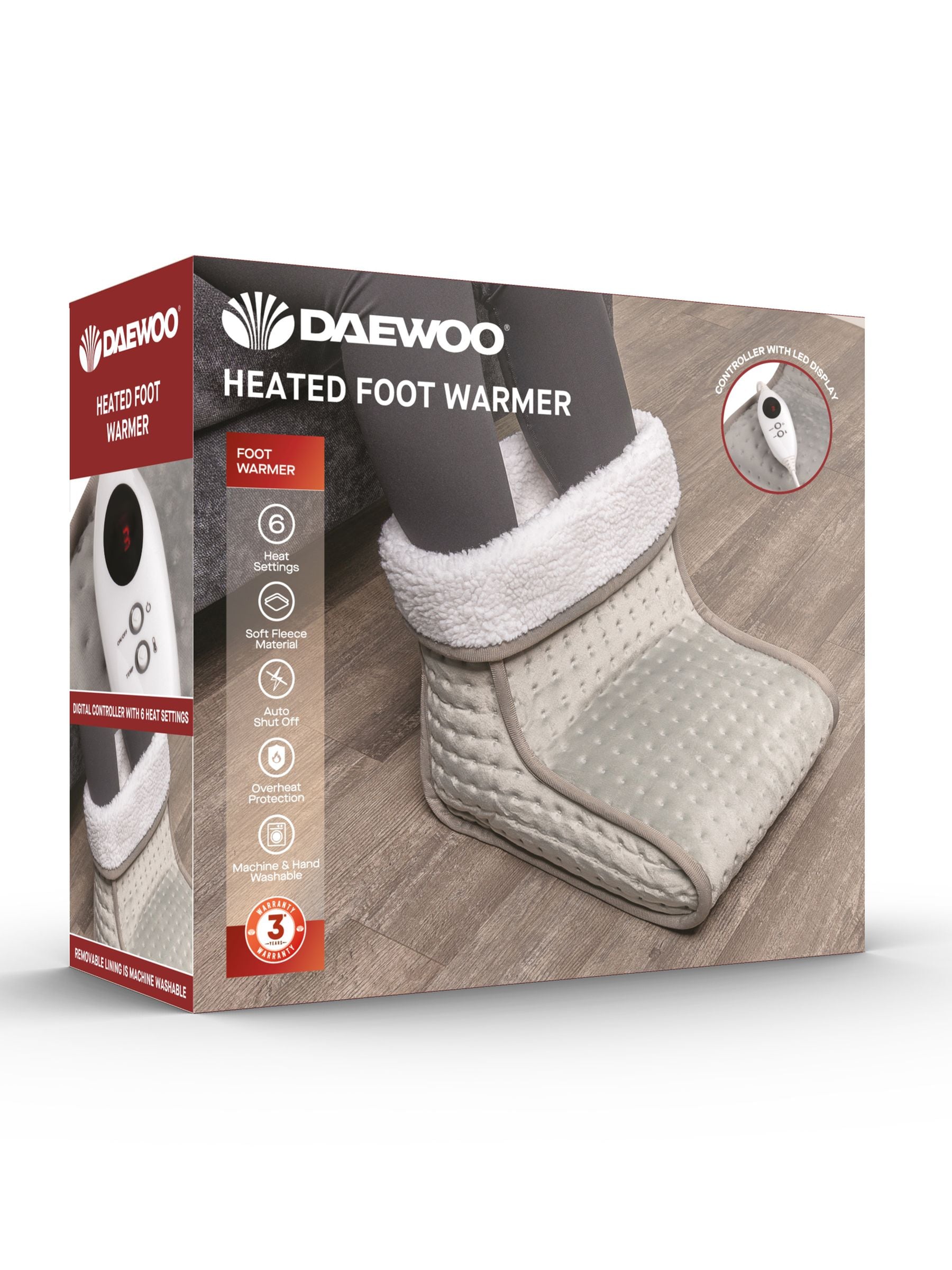 Daewoo Grey Foot Warmer, imported from the UK