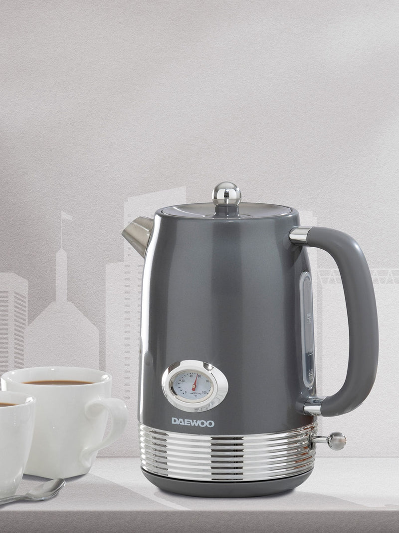 Daewoo Grey Denver 1.5L kettle - British product