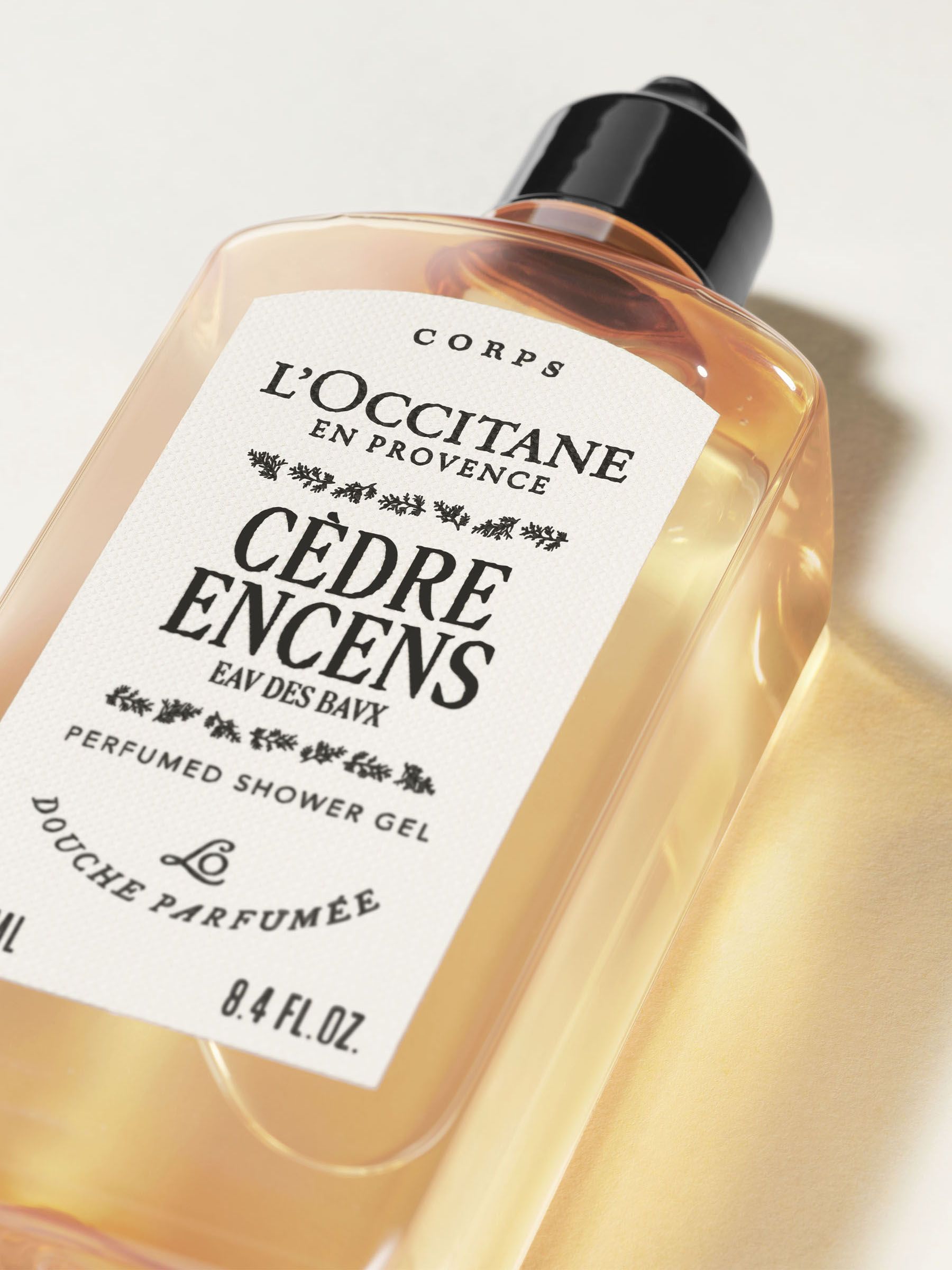 L'Occitane Cédre Encens shower gel 250ml, UK version
