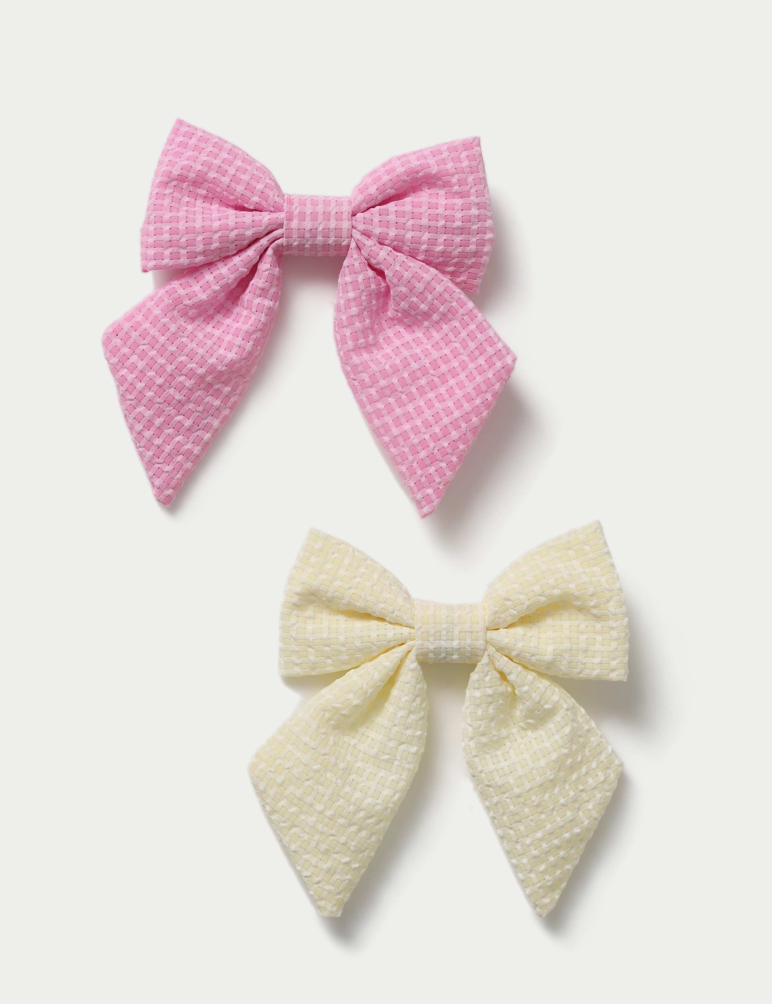 Yellow and Pink Mini Bows hair accessory, UK version
