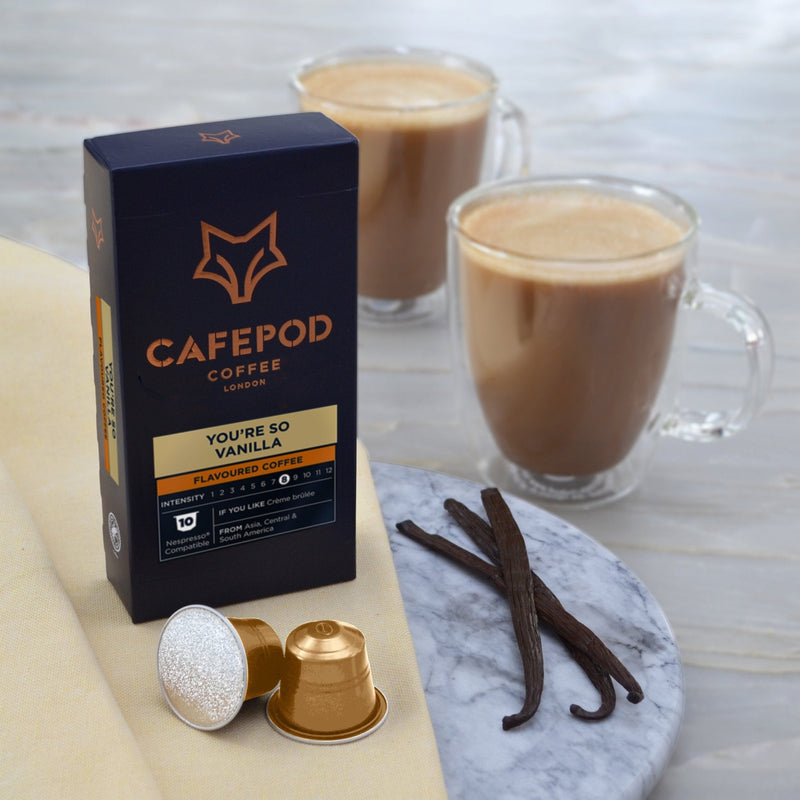 Vanilla coffee beans (British brand)