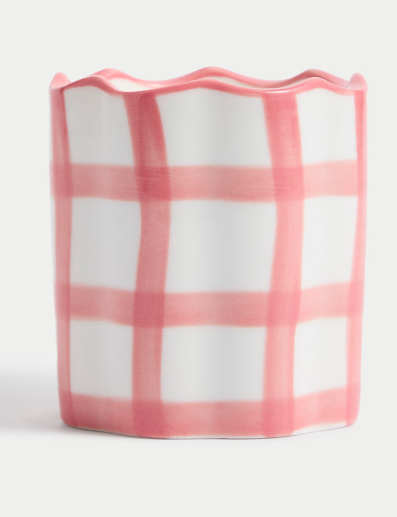 Yuzu and Pomegranate Check scented candle 20 hour burn (British brand)