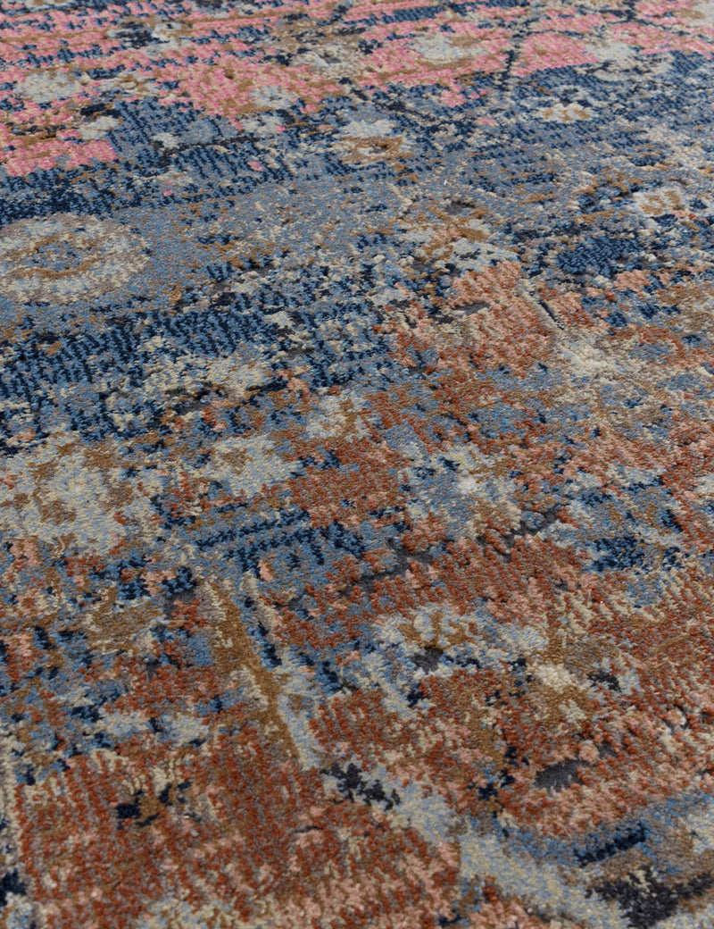 Zola rectangular rug with woven texture, imported from the UK