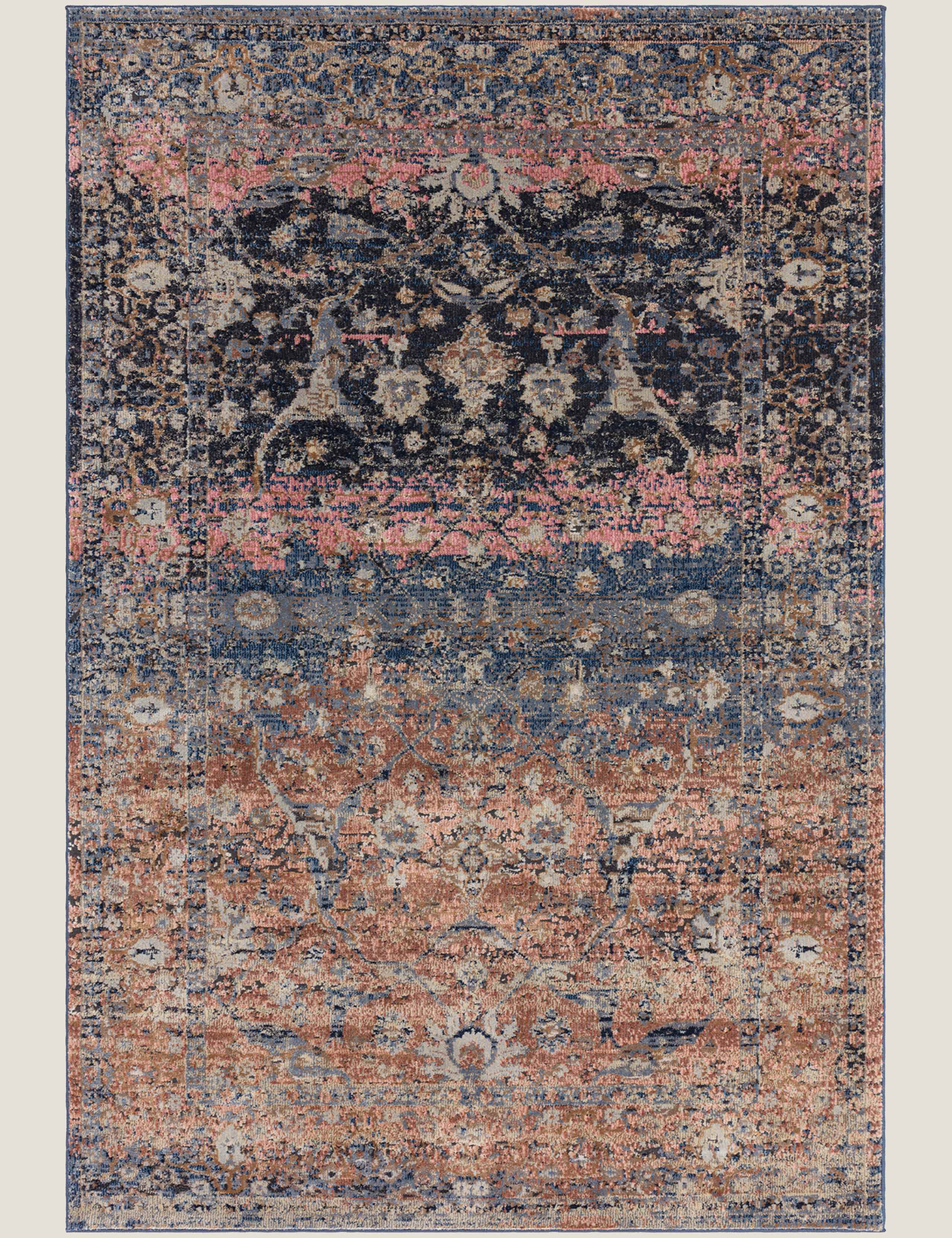 Zola rectangular rug with woven texture, imported from the UK