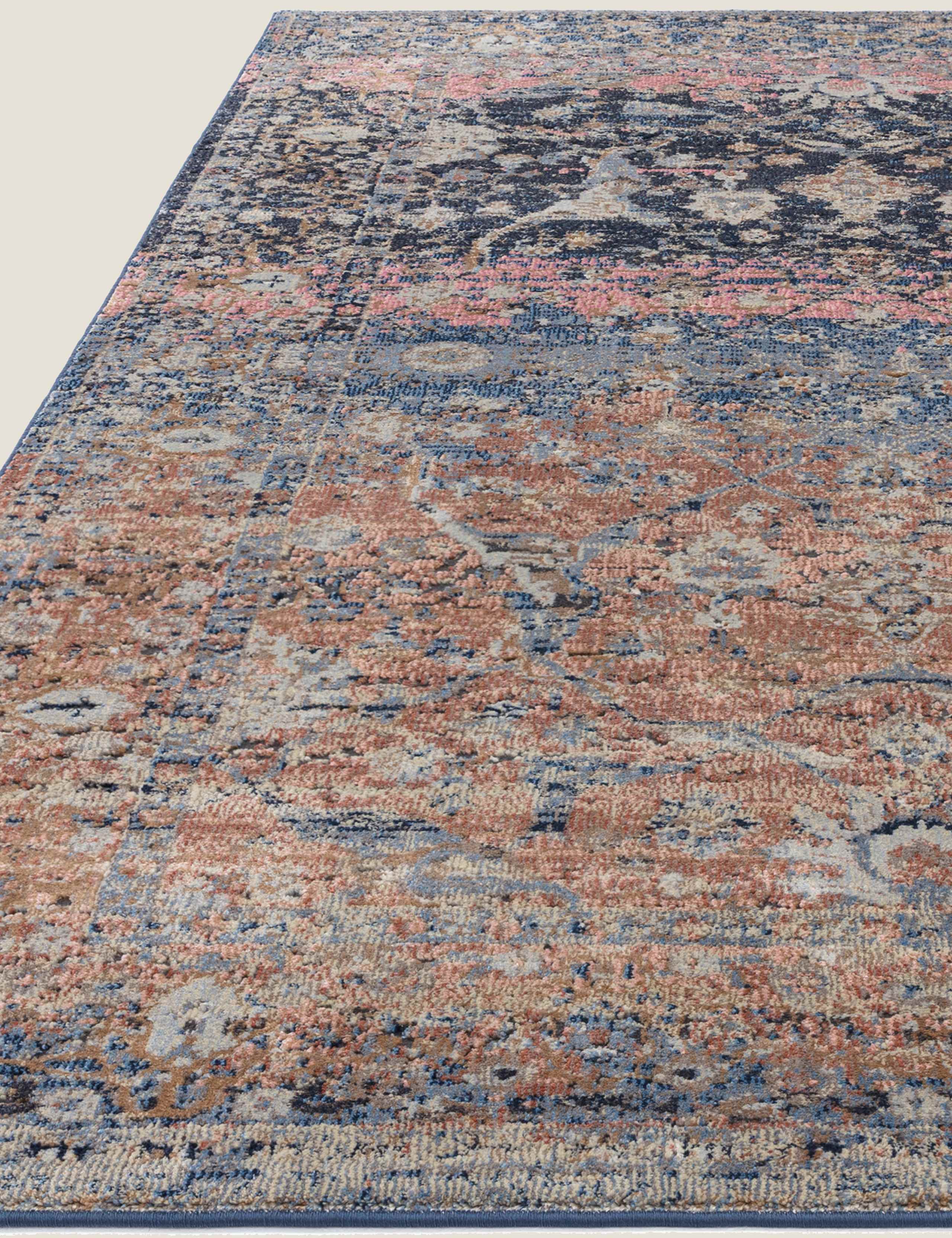 Zola rectangular rug with woven texture, imported from the UK