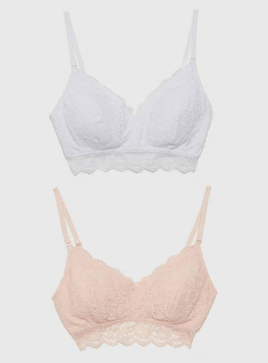 A-E MATERNITY Lace Supersoft Nursing Bras 2 Pack 36C