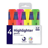 A Star Highlighters (Pack Of 4)