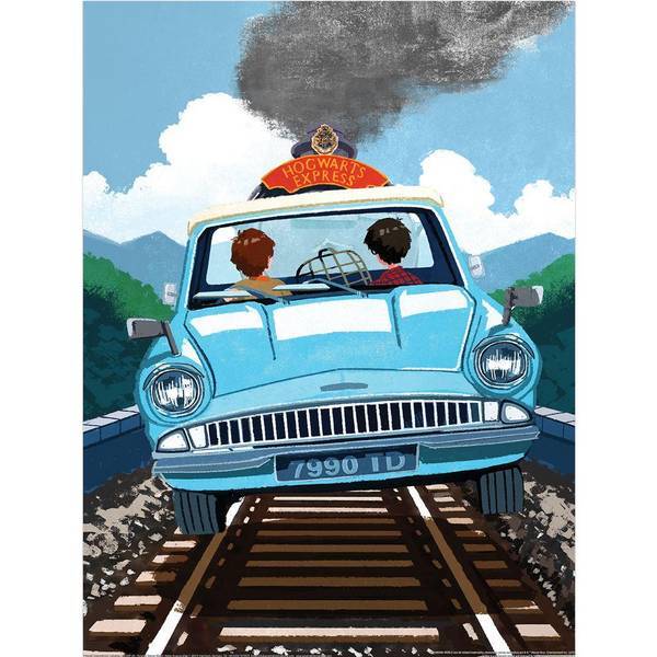 Harry Potter officially licensed print Hogwarts Express car (British brand)