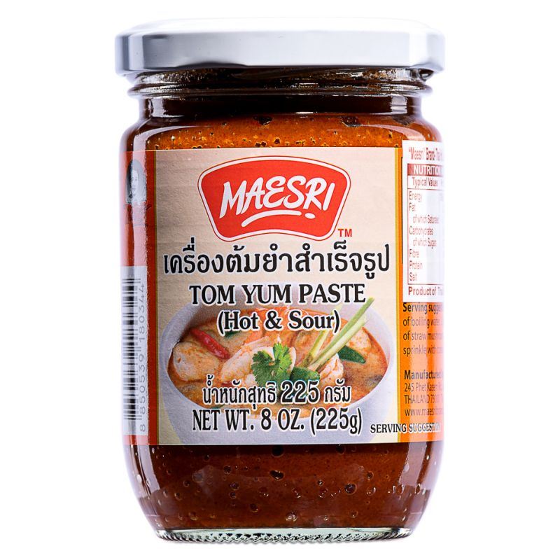 Maesri Tom Yum Paste Hot & Sour Thai - British product