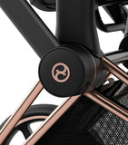 Cybex ePRIAM pushchair in Rosegold and Mirage Grey - British product
