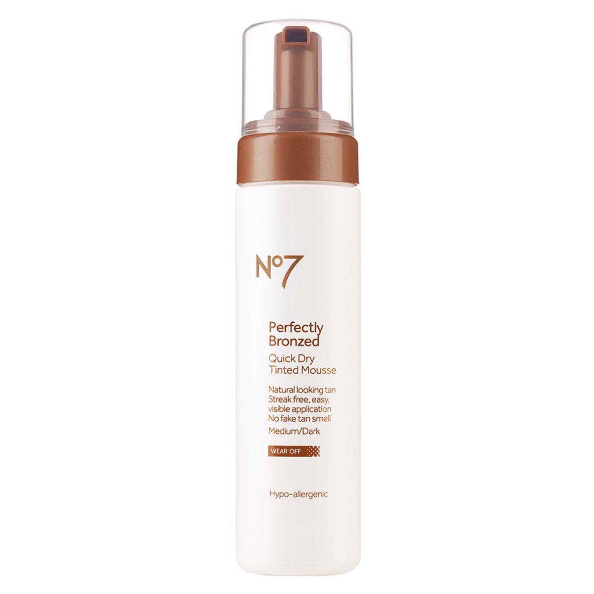 No7 Perfectly Bronzed Self Tan Mousse 200ml Medium/Dark GOODS Boots   