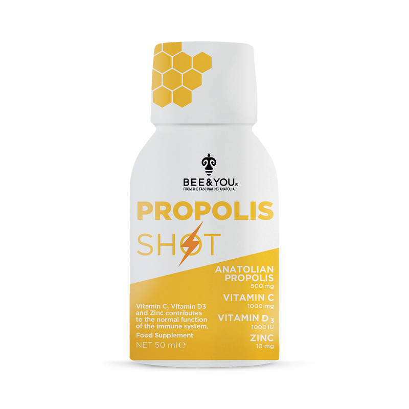 BEE&YOU Propolis Immune Shot 50ml pack of 12 (British brand)