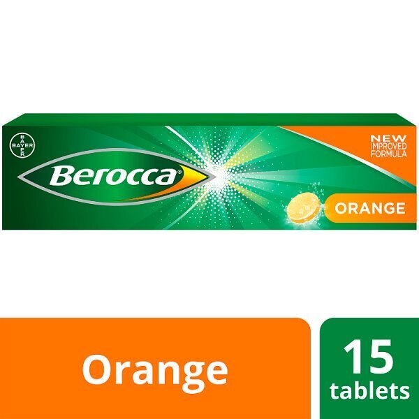 Berocca Natural Orange Sugar Free Effervescent 15 Tablets GOODS Superdrug   