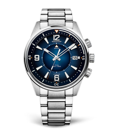 Harrods Jaeger-LeCoultre Stainless Steel Polaris Mariner Memovox Watch 42mm- Buy online at McGrocer