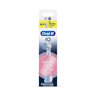 Holland & Barrett Oral-B iO Series Gentle Care Replacement Toothbrush Heads for Sensitive Gums, 4- Buy online at McGrocer