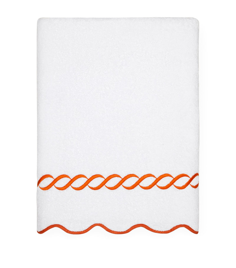 Pure Cotton Hand-Embroidered Bath Sheet 100cm x 180cm
