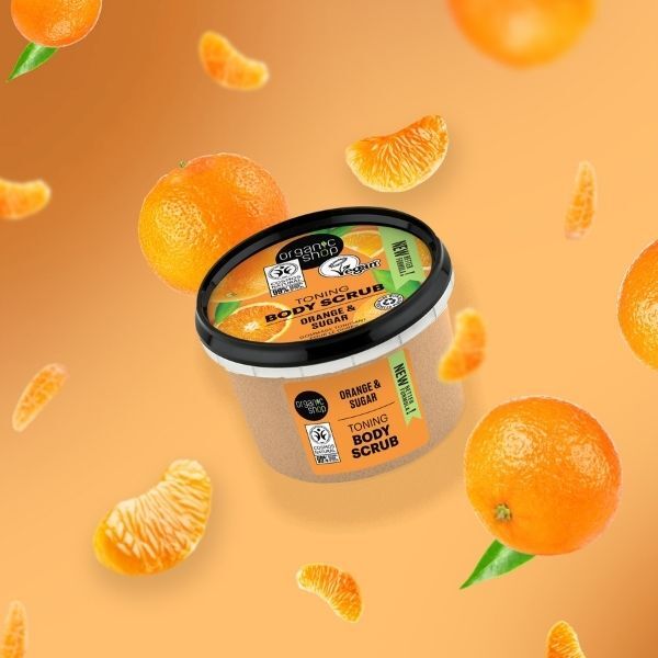 Organic Shop Toning Body Scrub Orange & Sugar 250ml